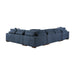 Raife 4-Piece Sectional with Left Chaise in Blue - 9624BU*42RLC - FAMSA Furniture (TX)