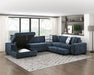 Raife 4-Piece Sectional with Left Chaise in Blue - 9624BU*42RLC - FAMSA Furniture (TX)