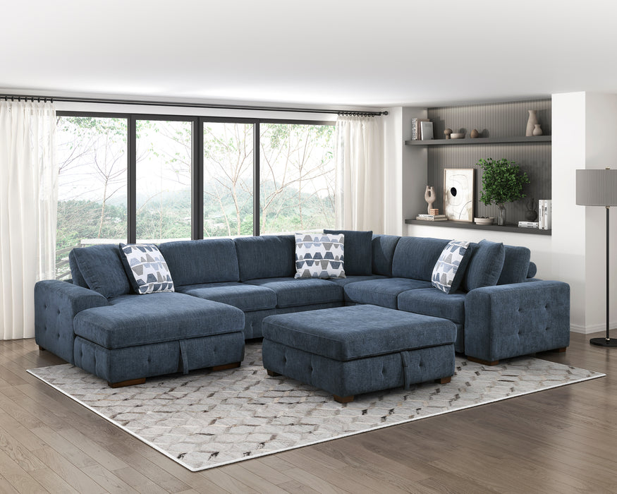 Raife Left Side Chaise With Hidden Storage
