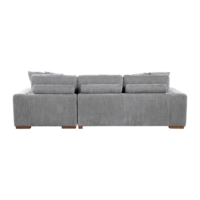 Raife 2-Piece Sectional with Right Chaise in Gray - 9624GY*22LRC - FAMSA Furniture (TX)