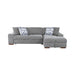 Raife 2-Piece Sectional with Right Chaise in Gray - 9624GY*22LRC - FAMSA Furniture (TX)