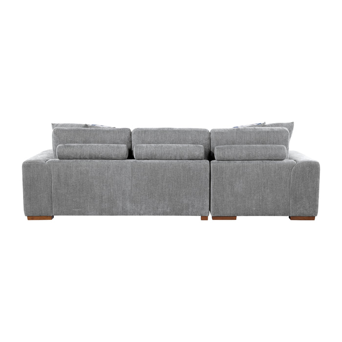 Raife 2-Piece Sectional with Left Chaise in Gray - 9624GY*2LC2R - FAMSA Furniture (TX)