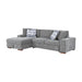 Raife 2-Piece Sectional with Left Chaise in Gray - 9624GY*2LC2R - FAMSA Furniture (TX)