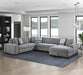 Raife 4-Piece Sectional with Right Chaise in Gray - 9624GY*42LRC - FAMSA Furniture (TX)