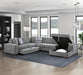 Raife 4-Piece Sectional with Right Chaise in Gray - 9624GY*42LRC - FAMSA Furniture (TX)
