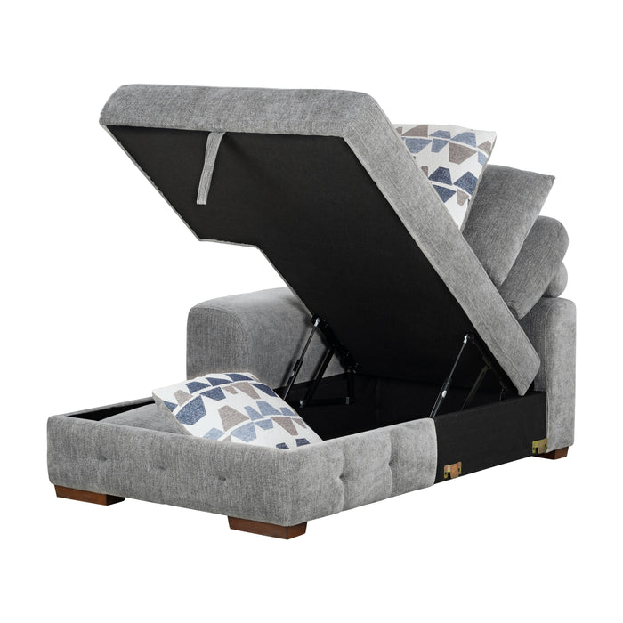 Raife Left Side Chaise With Hidden Storage