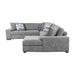 Raife (5)5-Piece Sectional with Right Chaise and Storage Ottoman in Gray - 9624GY*52LRC - FAMSA Furniture (TX)