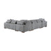 Raife (5)5-Piece Sectional with Left Chaise and Storage Ottoman in Gray - 9624GY*5LC2R - FAMSA Furniture (TX)