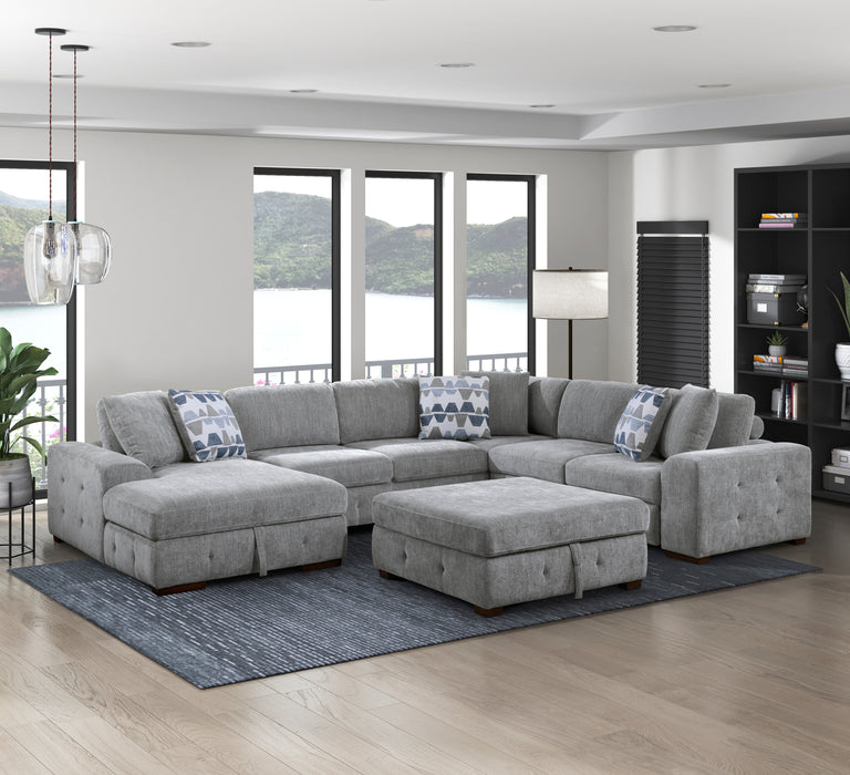 Raife Left Side Chaise With Hidden Storage
