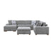 Raife (5)5-Piece Sectional with Left Chaise and Storage Ottoman in Gray - 9624GY*5LC2R - FAMSA Furniture (TX)