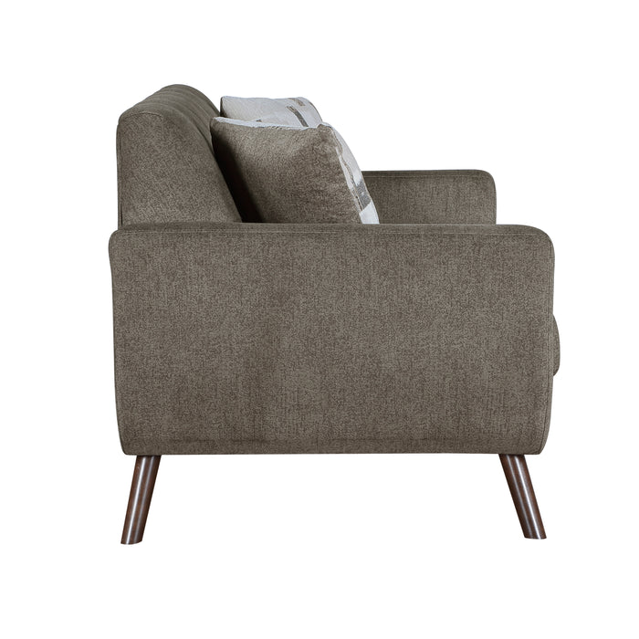 Janne Loveseat in Brown - 9627CAF-2 - FAMSA Furniture (TX)