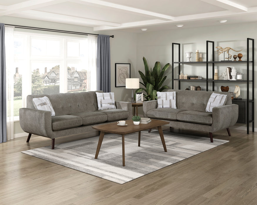 Janne Loveseat in Brown - 9627CAF-2 - FAMSA Furniture (TX)