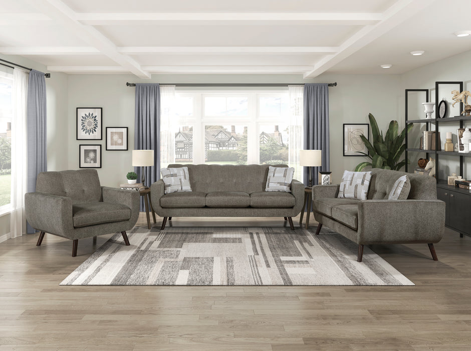 Janne Loveseat in Brown - 9627CAF-2 - FAMSA Furniture (TX)