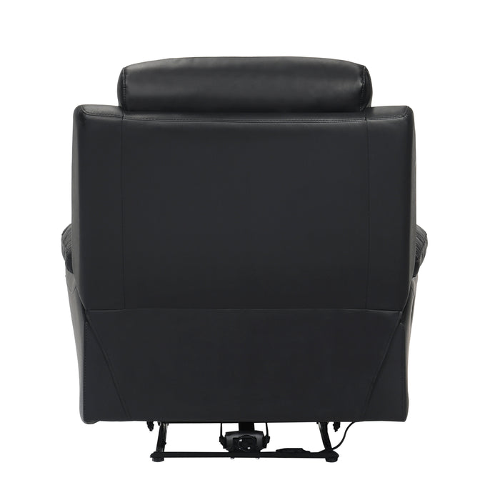 Hancock Power Reclining Chair in Black - 9628BLK-1PW - FAMSA Furniture (TX)