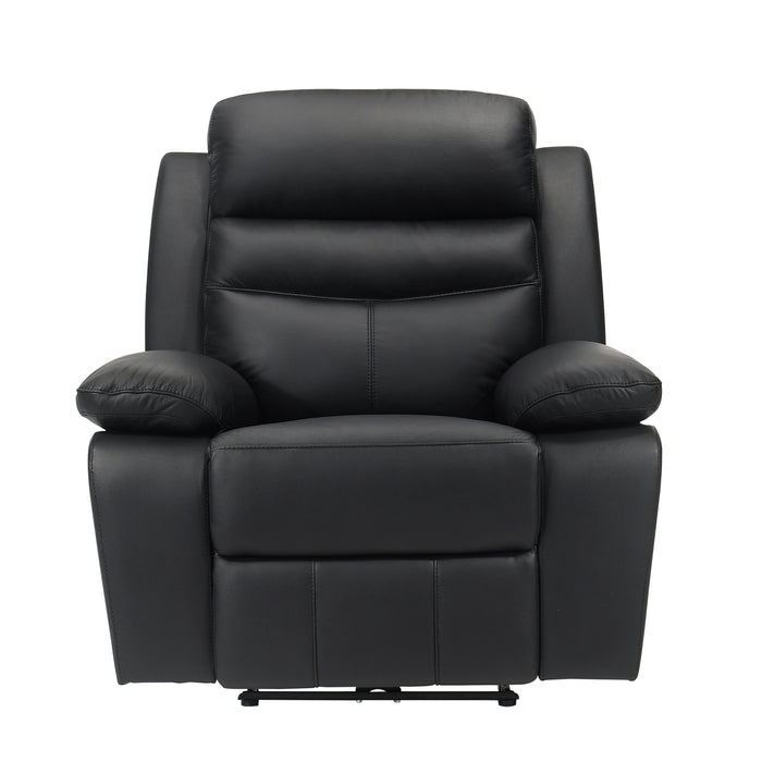 Hancock Power Reclining Chair in Black - 9628BLK-1PW - FAMSA Furniture (TX)