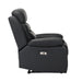 Hancock Power Reclining Chair in Black - 9628BLK-1PW - FAMSA Furniture (TX)