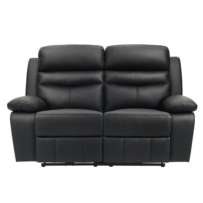 Hancock Power Double Reclining Loveseat in Black - 9628BLK-2PW - FAMSA Furniture (TX)