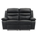 9628BLK-2 Double Reclining Love Seat image