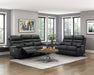 Hancock Power Double Reclining Loveseat in Black - 9628BLK-2PW - FAMSA Furniture (TX)