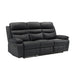 9628BLK-3 Double Reclining Sofa image