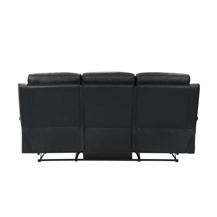 9628BLK-3 Double Reclining Sofa image