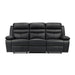 9628BLK-3 Double Reclining Sofa image
