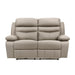 Hancock Power Double Reclining Loveseat in Beige - 9628LTE-2PW - FAMSA Furniture (TX)
