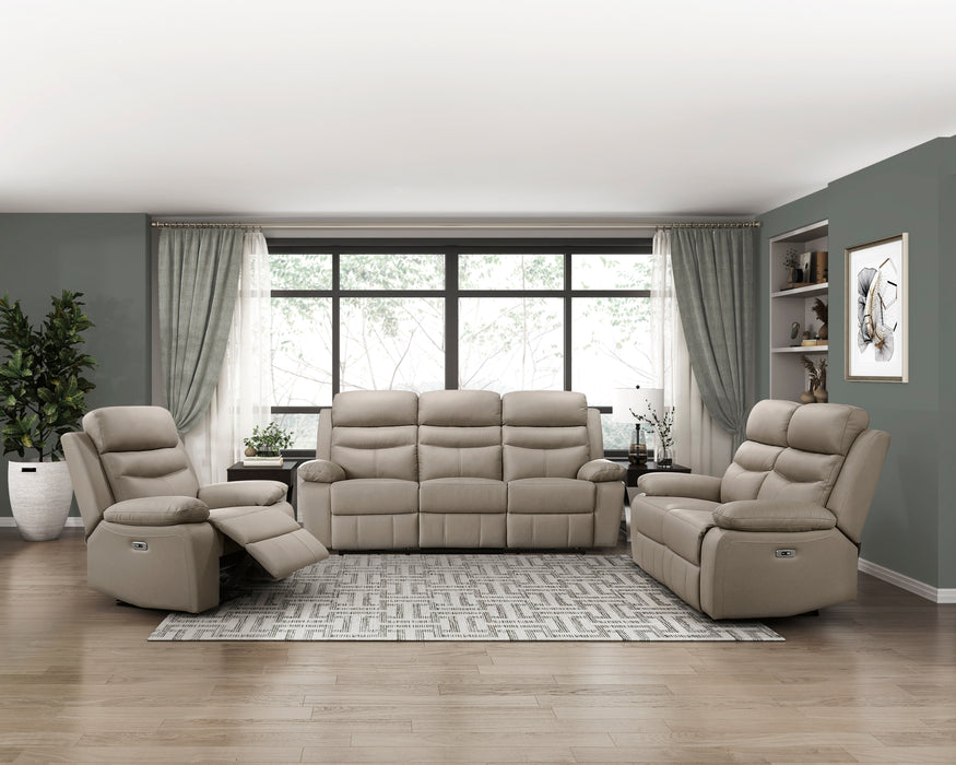 Hancock Power Reclining Chair in Beige - 9628LTE-1PW - FAMSA Furniture (TX)