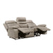 Hancock Power Double Reclining Sofa in Beige - 9628LTE-3PW - FAMSA Furniture (TX)