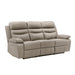 Hancock Power Double Reclining Sofa in Beige - 9628LTE-3PW - FAMSA Furniture (TX)