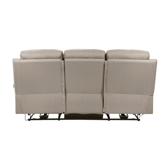 Hancock Power Double Reclining Sofa in Beige - 9628LTE-3PW - FAMSA Furniture (TX)