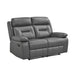 Laconia Double Reclining Loveseat in Gray - 9629DGY-2 - FAMSA Furniture (TX)
