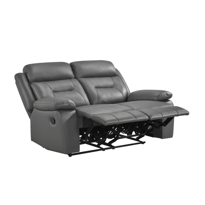 Laconia Double Reclining Loveseat in Gray - 9629DGY-2 - FAMSA Furniture (TX)