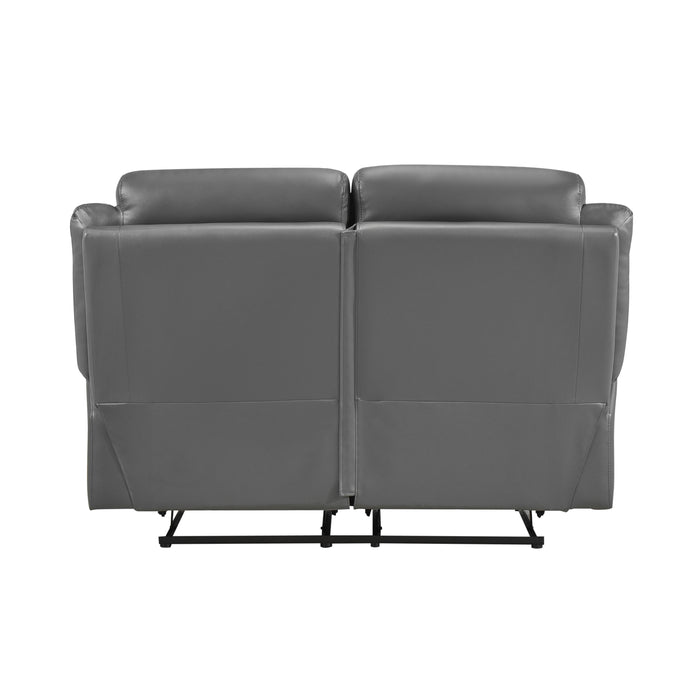 Laconia Double Reclining Loveseat in Gray - 9629DGY-2 - FAMSA Furniture (TX)