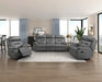 Laconia Double Reclining Loveseat in Gray - 9629DGY-2 - FAMSA Furniture (TX)