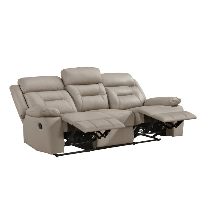 Laconia Double Reclining Sofa in Brown - 9629LTE-3 - FAMSA Furniture (TX)