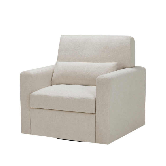 Pompano Swivel Chair in Beige - 9630BE-1SW - FAMSA Furniture (TX)