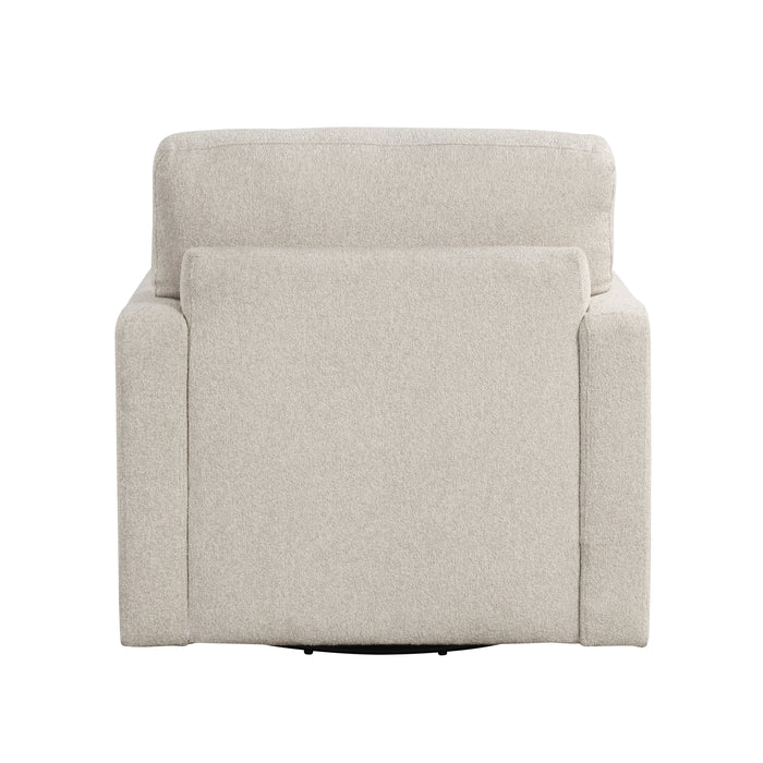Pompano Swivel Chair in Beige - 9630BE-1SW - FAMSA Furniture (TX)