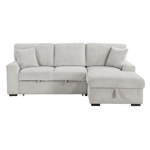 Marsh 2-Piece Sectional with Right Chaise in Gray - 9633MNB*22LRC - FAMSA Furniture (TX)