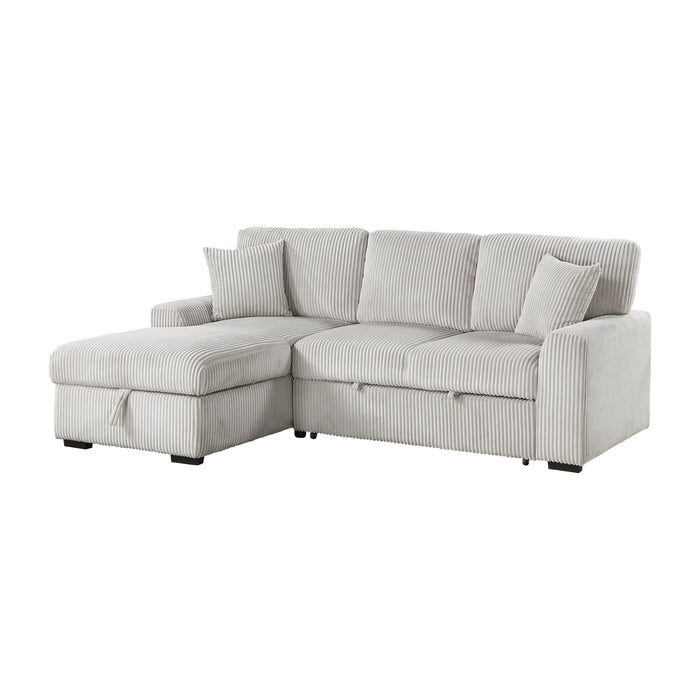 Marsh 2-Piece Sectional with Left Chaise in Gray - 9633MNB*2LC2R - FAMSA Furniture (TX)