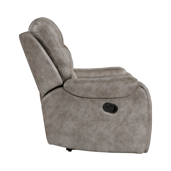 Oberon Reclining Chair in Brown/Gray - 9634GBR-1 - FAMSA Furniture (TX)