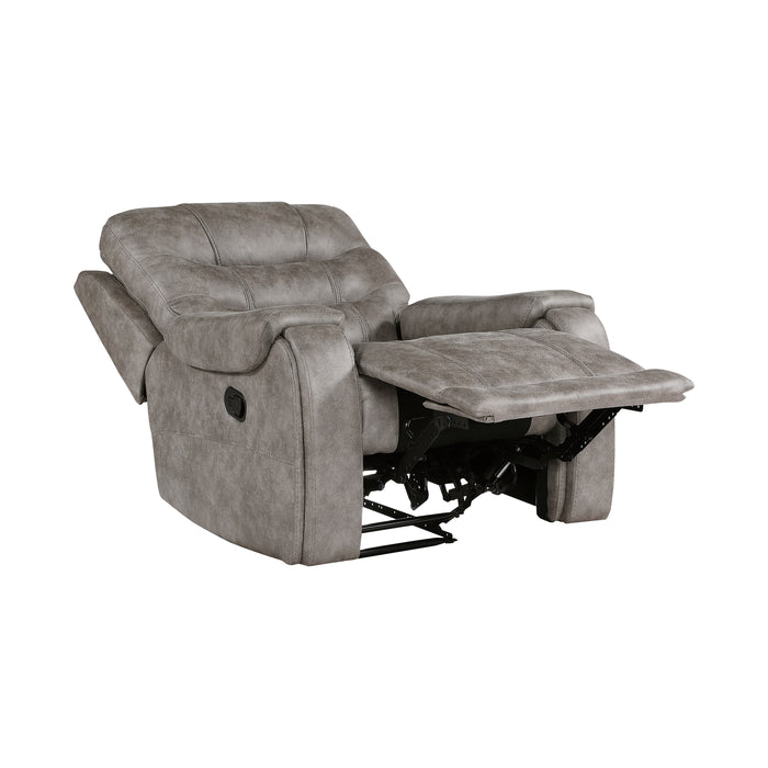 Oberon Reclining Chair in Brown/Gray - 9634GBR-1 - FAMSA Furniture (TX)