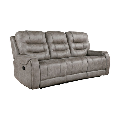 Oberon Double Reclining Sofa in Brown/Gray - 9634GBR-3 - FAMSA Furniture (TX)
