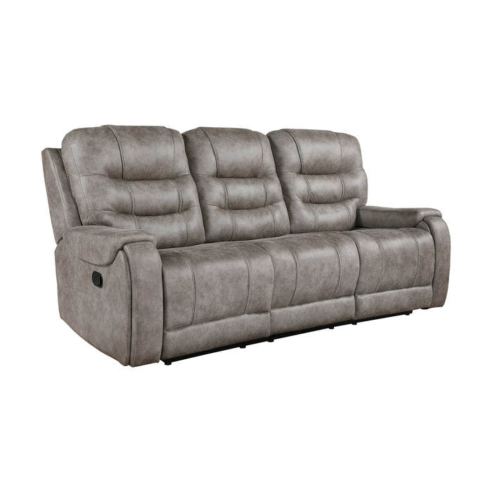 Oberon Double Reclining Sofa in Brown/Gray - 9634GBR-3 - FAMSA Furniture (TX)