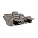Oberon Double Reclining Sofa in Brown/Gray - 9634GBR-3 - FAMSA Furniture (TX)