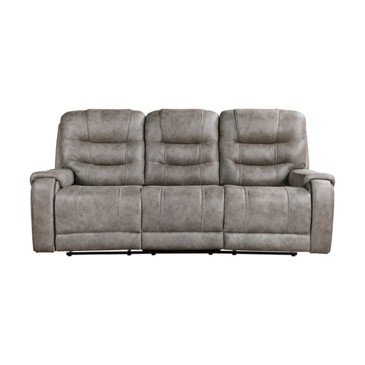 Oberon Double Reclining Sofa in Brown/Gray - 9634GBR-3 - FAMSA Furniture (TX)