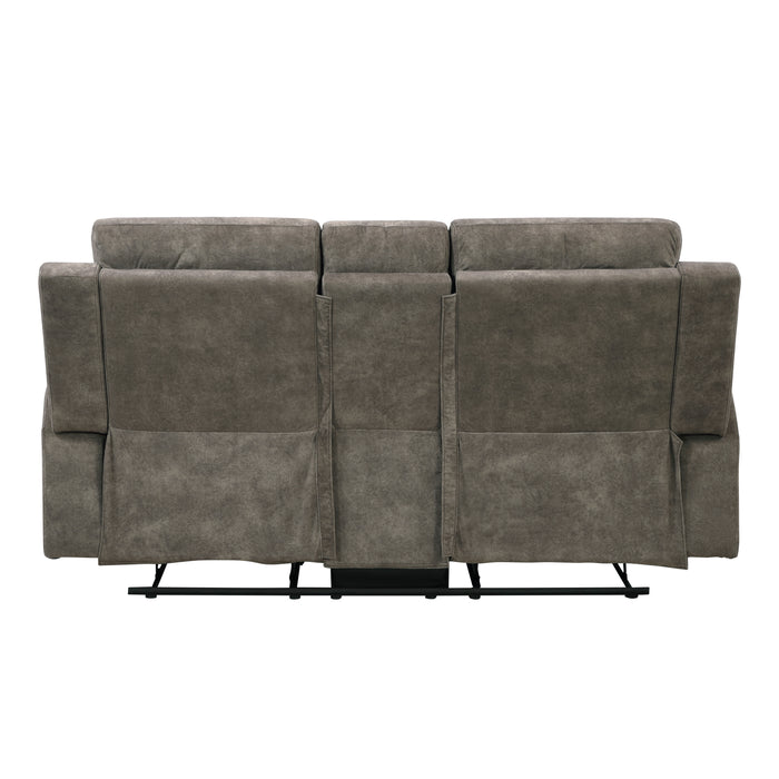 9635BR-2 Double Reclining Love Seat with Center Console image