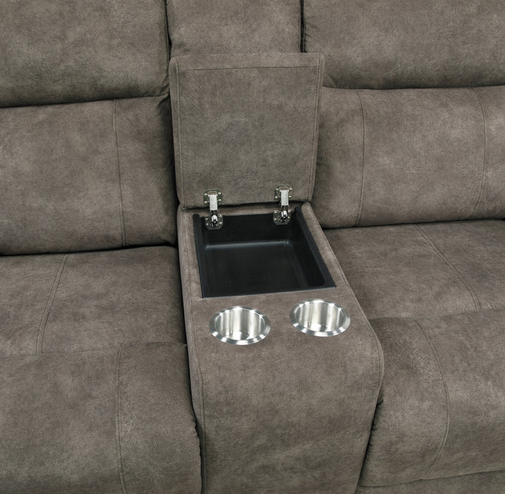 9635BR-2 Double Reclining Love Seat with Center Console image