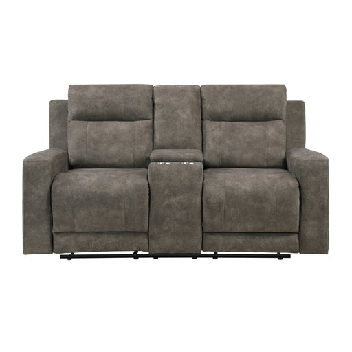 9635BR-2 Double Reclining Love Seat with Center Console image