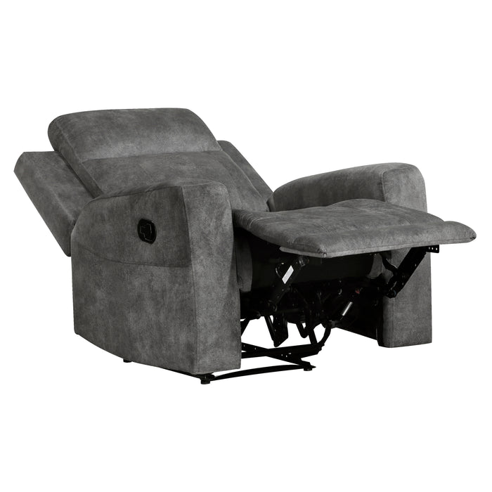 Yates Reclining Chair in Brown/Gray - 9635DG-1 - FAMSA Furniture (TX)